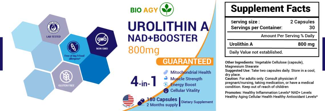 Urolithin A NAD+ Booster Capsules 800 mg - Image 5