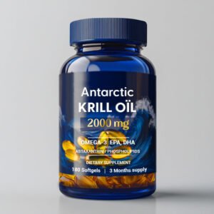 Krill Oil 2000mg with Omega-3, EPA & DHA (180 Softgels)