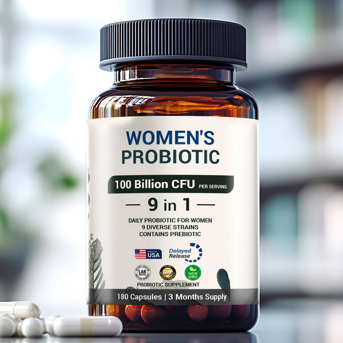 Women's Probiotic - 9 Unique Strains for Women - 100 Billion CFU